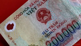 A Vietnam Dong note is seen in this illustration photo May 31, 2017. REUTERS/Thomas White/Illustration
