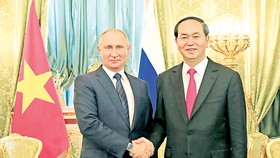 Chủ tịch nước Trần Đại Quang hội đàm với Tổng thống Liên bang Nga Vladimir Putin