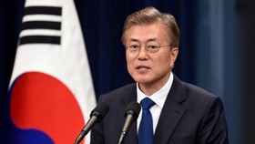 Tổng thống Hàn Quốc Moon Jae-In. Ảnh: Reuters