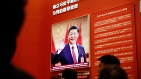 Hình ảnh Chủ tịch Trung Quốc Tập Cận Bình tại Triển lãm cải cách và mở cửa ở Bắc Kinh. Ảnh: CNN