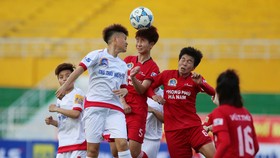Phong Phú Hà Nam có trận thắng đậm 5-0 trước TNG Thái Nguyên. Ảnh: Dũng Phương