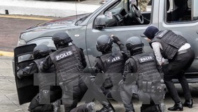 Cảnh sát chống khủng bố Malaysia tham gia công tác huấn luyện nghiệp vụ tại Kuala Lumpur. Nguồn:  TTXVN