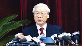 Tổng Bí thư Nguyễn Phú Trọng phát biểu tại hội nghị