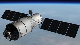 Trạm không gian Thiên Cung 1, phòng thí nghiệm khoa học nặng 8,5 tấn được phóng lên năm 2011 và bị mất kiểm soát năm 2016. Ảnh: CMSE