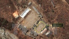 Hình ảnh vệ tinh vị trí bãi thử hạt nhân Punggye-ri