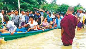 Sơ tán dân do vỡ đập thủy lợi tại Myanmar