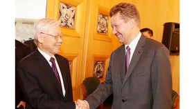 Tổng Bí thư Nguyễn Phú Trọng tiếp Chủ tịch Hội đồng Điều hành Tập đoàn Gazprom Sona Ovezova
