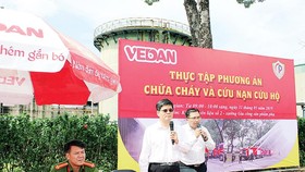 Ông Ko Chung Chih - Phó Tổng Giám đốc Vedan Việt Nam phát biểu tại buổi thực tập