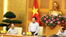Phó Thủ tướng Phạm Bình Minh phát biểu tại Phiên họp. Ảnh: VGP