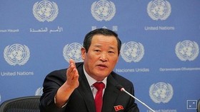 Đại sứ Triều Tiên tại Liên Hợp Quốc Kim Song. Ảnh: Yonhap