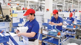 Công nhân làm việc tại Khu chế xuất Tân Thuận, quận 7, TPHCM. Ảnh: VIỆT DŨNG