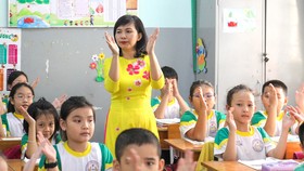 Cô Nguyễn Thị Đan Thùy, giáo viên Trường Tiểu học Nguyễn Bá Ngọc (quận Bình Thạnh). Ảnh: HOÀNG HÙNG