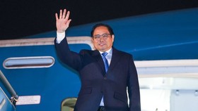 Thủ tướng Phạm Minh Chính rời Hà Nội lên đường dự Hội nghị cấp cao kỷ niệm 45 năm quan hệ ASEAN-EU và thăm 3 nước châu Âu. Ảnh: VGP - NHẬT BẮC