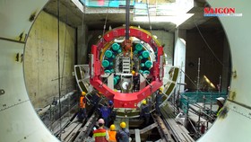 Robot TBM đào đường hầm cho tuyến Metro số 1