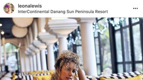 Ca sĩ Leona Lewis cùng bạn trai đón năm mới tại InterContinental Danang Sun Peninsula Resort