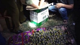 Nghệ An: Thu giữ gần 200kg pháo trên xe đầu kéo