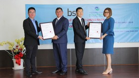 BSI trao chứng nhận ISO 9001 và ISO 14001 cho VWS