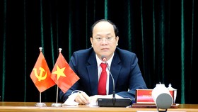 Phó Bí thư Thành ủy TPHCM Nguyễn Hồ Hải dự hội nghị. Ảnh: MINH HIỆP