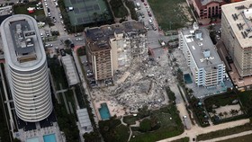 Vụ sập tòa nhà 12 tầng ở Mỹ. Nguồn: Getty Images