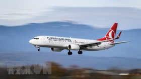 Máy bay của hãng hàng không Turkish Airlines. Ảnh: TTXVN
