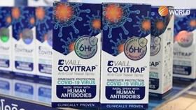 Thuốc xịt mũi Vaill CoviTRAP của Thái Lan. Nguồn: Thai PBS