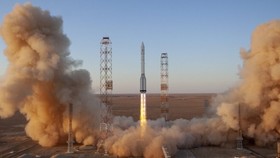Nga phóng module Nauka lên Trạm vũ trụ quốc tế. Ảnh: spacenews.com