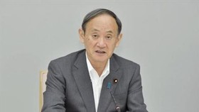 Thủ tướng Nhật Bản Suga Yoshihide phát biểu tại thủ đô Tokyo ngày 25-8-2021. Ảnh: Kyodo