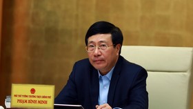 Phó Thủ tướng Thường trực Phạm Bình Minh yêu cầu phải nêu cao trách nhiệm của người đứng đầu trong giải ngân vốn đầu tư công. Ảnh: VGP