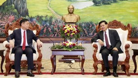 Lãnh đạo Đảng, Nhà nước Lào tiếp đoàn đại biểu cấp cao Ban Tuyên giáo Trung ương Đảng  
