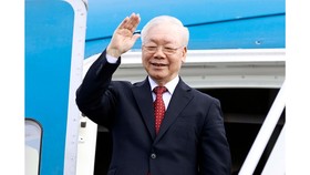 Tổng Bí thư Nguyễn Phú Trọng lên đường thăm chính thức nước CHND Trung Hoa 