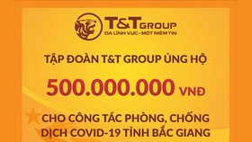 Tập đoàn T&T Group tiếp tục trao tặng tỉnh Bắc Giang 500 triệu đồng