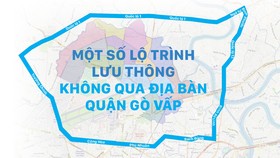 Một số lộ trình lưu thông không qua địa bàn quận Gò Vấp