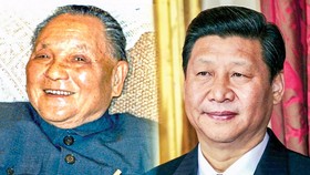 Nếu như ông Đặng Tiểu Bình (trái) thúc đẩy kinh tế đất nước bằng việc ủng hộ người giàu, thì ông Tập Cận Bình chủ trương trấn áp tham nhũng từ các ông trùm là nhà giàu…