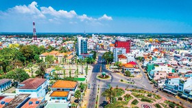 Một góc đô thị TP Sóc Trăng.