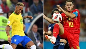 Neymar (Brazil) và Eden Hazard (Bỉ)