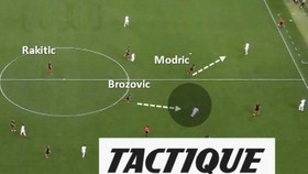 Sự vững chắc của Brozovic giúp cho Modric và Rakitic thoải mái tỏa ra hai hướng tấn công.