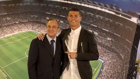 Chủ tich Florentino Perez và Ronaldo