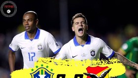 Brazil - Bolivia 3-0: Coutinho ghi cú đúp, Everton lập siêu phẩm