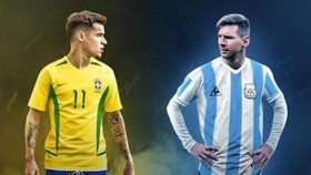 Otamendi thưởng thức trận Siêu kinh điển Argentina - Brazil