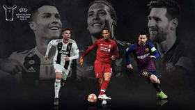 Messi, Ronaldo và Van Dijk tranh giành giải Cầu thủ xuất sắc nhất Champions League