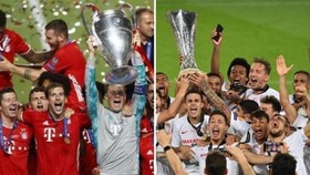 Bayern và Sevilla trong lễ đăng quang của họ