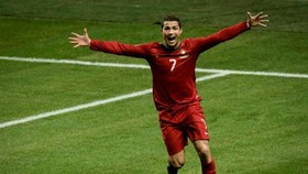 Cristiano Ronaldo ăn mừng bàn thắng