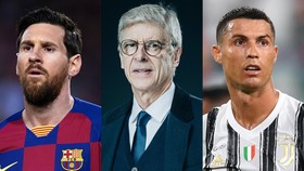 Leo Messi, Arsene Wenger, Cristiano Ronaldo