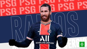 Sergio Ramos trình làng màu áo mới