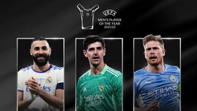 Benzema, Courtois, De Bruyne trong danh sách đề cử rút gọn