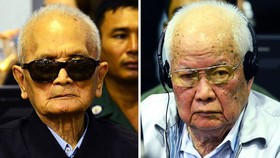 Nuon Chea (trái) và Khieu Samphan. Ảnh:REUTERS