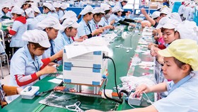 Dây chuyền sản xuất của DN FDI tại Thái Nguyên. Ảnh: VIẾt CHUNG