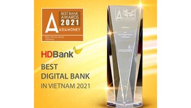 HDBank đạt giải thưởng Ngân hàng Số tốt nhất Việt Nam 2021 