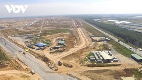 Công trường Khu tái định cư Lộc An- Bình Sơn (một hạng mục trọng yếu của tổng dự án sân bay quốc tế Long Thành, tỉnh Đồng Nai) vàođầu tháng 12/2020. Ảnh: Nguyên Dũng