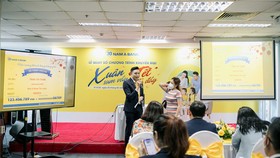 Lễ quay số chương trình khuyến mãi được tổ chức tại Hội sở Nam A Bank.